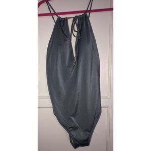 🔥👙🔥 Silver One Piece Swimsuit Size L 🔥👙🔥